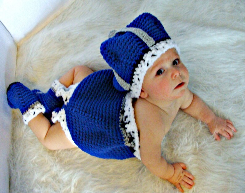 Little Prince Hat,Booties and Diaper Cover crochet pattern pdf 537 image 1