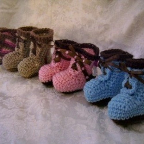 Baby Work Boots PDF CROCHET PATTERN Etsy