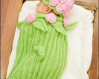 Rose Cocoon Crochet Pattern pdf 120B