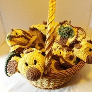 Jeanie the Giraffe Baby Shower Organic Cotton Gift Set to Crochet Patterns pdf425 image 1