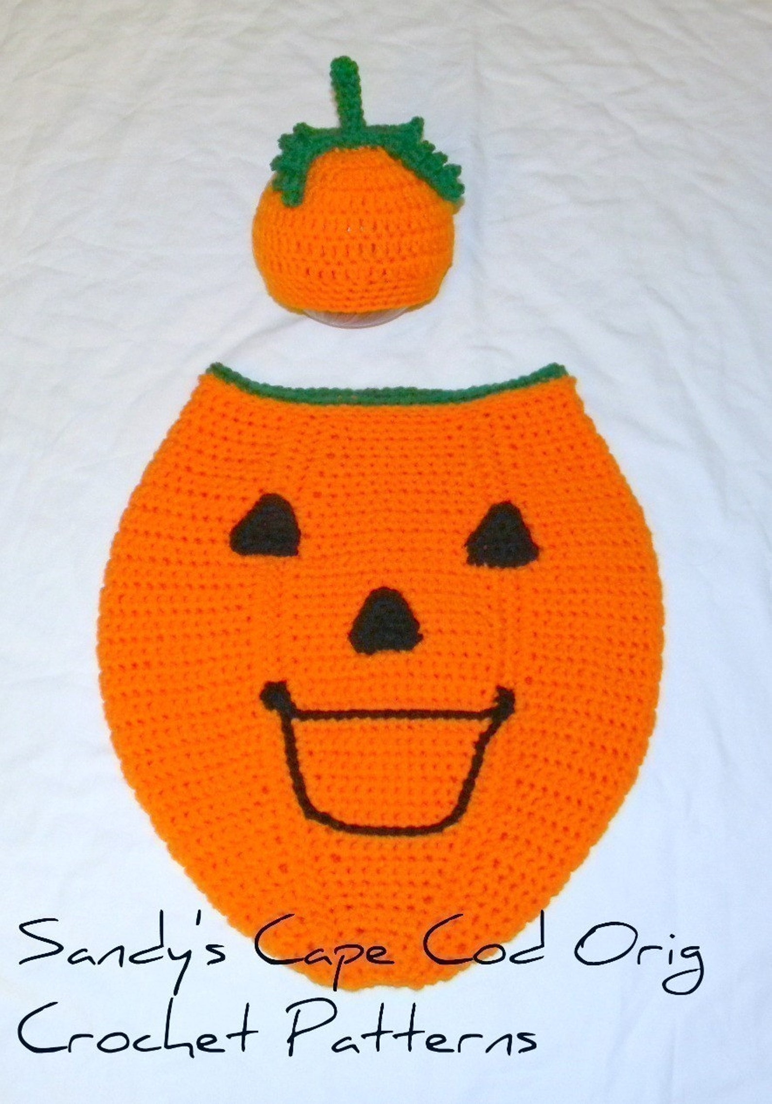 Pumpkin Cocoon and Hat Set to Crochet Pattern PDF 445 Etsy