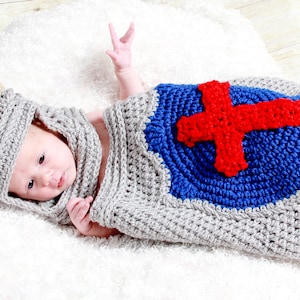 Little Prince Charming Cocoon and Helmet Crochet Pattern pdf 651 permission to sell what you make image 1