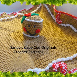 Gingerbread Crochet Lovie Blankie Crochet Pattern pdf689 image 2