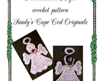 Personalied Angel Ornament Crochet Pattern PDF 298