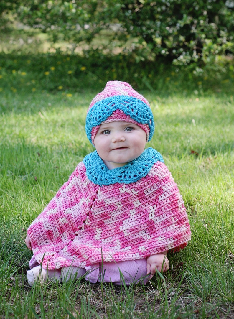 Baby Poncho and Hat pdf 743 image 1