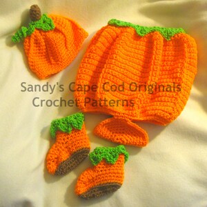 Crochet Baby Pumpkin Costume Digital Crochet Pattern pdf710 image 4