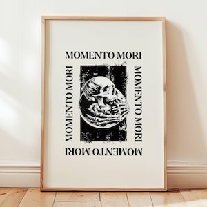 Impresión Momento Mori, póster estoico, impresión estoica, arte de pared estoico, arte estoico, póster de estoicismo, regalos estoicos, estoicismo diario, filosofía estoica