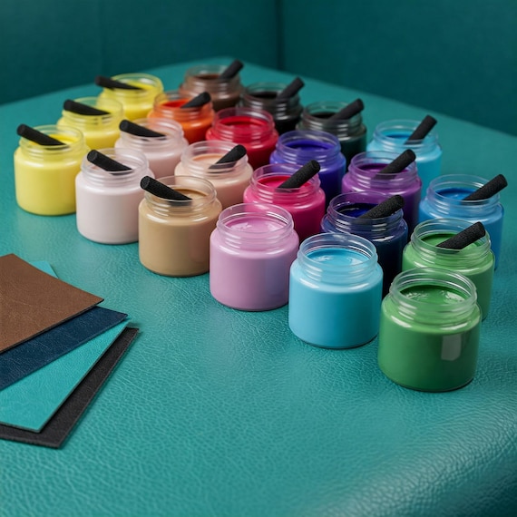 Blue Leather Dye Cream for Shoes & Accessories - MAVI STEP Custom Color Polish-Restore Smooth Leather Shoes
