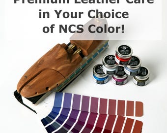 Custom Color Leather Care Products | NCS Palette Leather, Suede and Nubuck Restoration | Shoe & Bag Repair, Polish, Dye, Balm by MAVI STEP