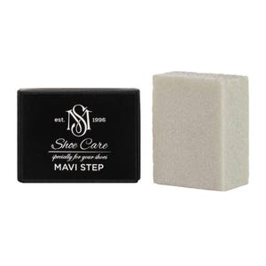 Suede and nubuck abrasive eraser for cleaning and restoring - mavi step block