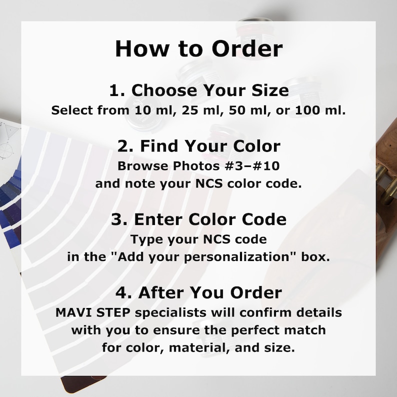 Nabuck Color Suede Nubuck Color Restoring Cream by MAVI STEP - 2050+ Custom Colors ...