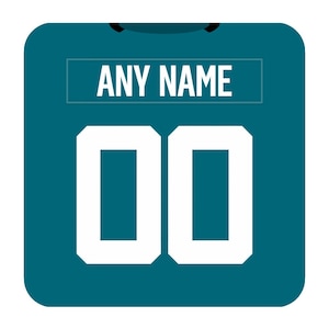 Jacksonville Jaguars Customisable NFL Coaster - Any Name Any Number
