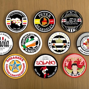 Newcastle United Legends Coasters 10 PACK OR INDIVIDUAL