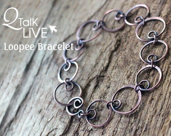 Loopee Bracelet Instructions, Metalsmithing Tutorial Kieu Pham Gray - Metal Jewelry Making - Q Talk Live - The Urban Beader