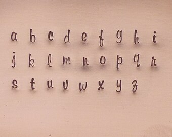 MURRAY HILL font 2.75mm Lowercase Professional Quality Steel and Metal Alphabet Stamps The Urban Beader Alphabet Letter Sets