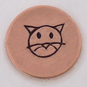 5mm Cat Face Metal Design Stamp - Metal Jewelry Stamping Tool The Urban Beader