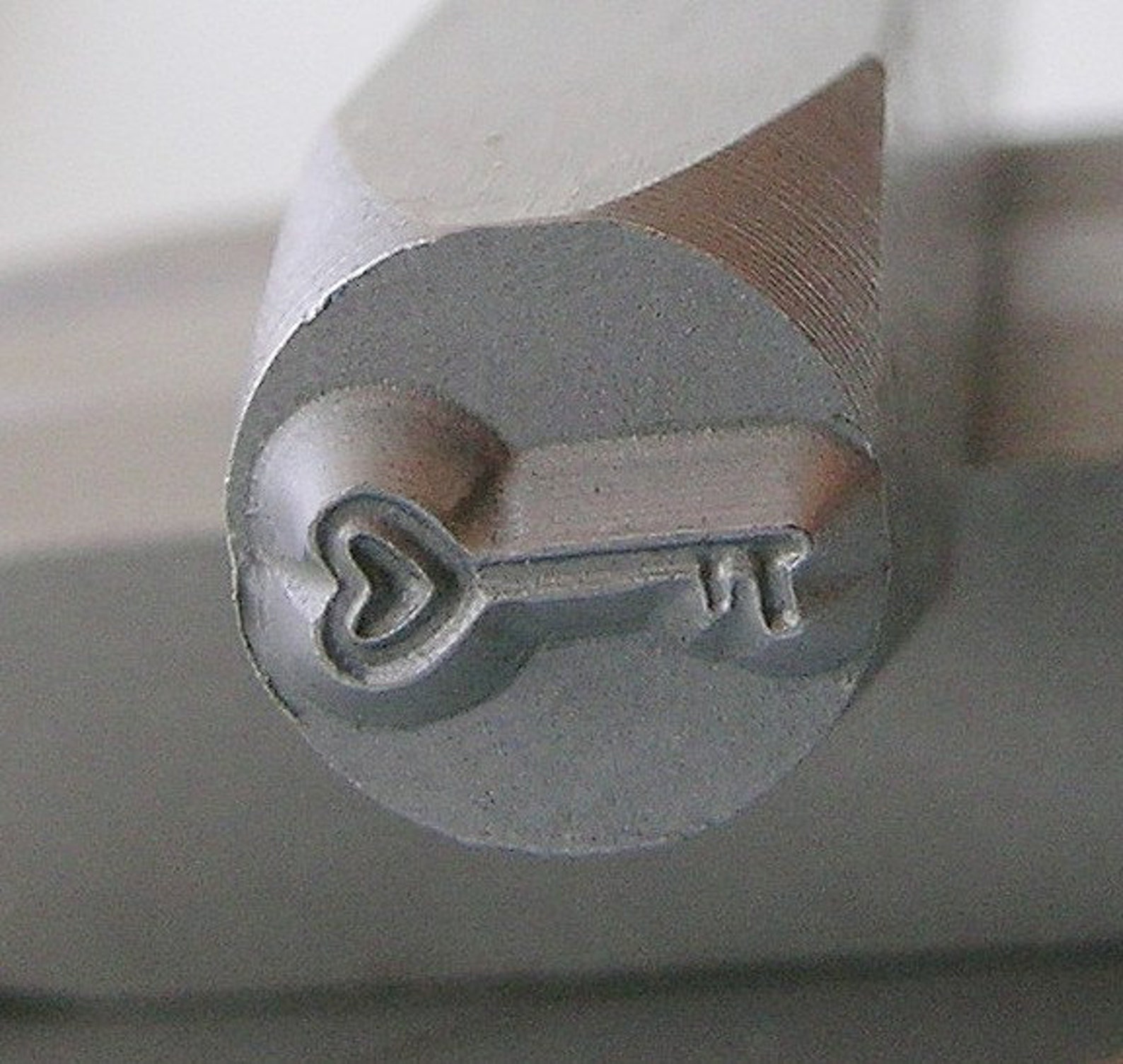 Metal Steel Stamps HEART KEY Design Stamp Jewelry Stamping Etsy