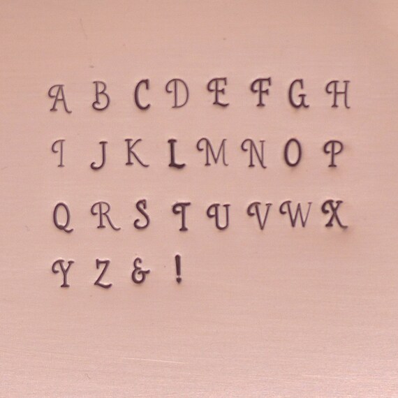 Andie Uppercase Alphabet Stamp Set