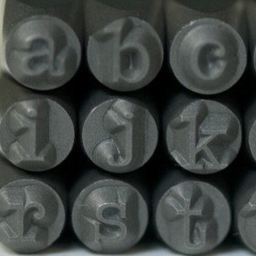 DECO METAL STAMPS Alphabet Stamp Kit Lowercase 1.5mm Etsy