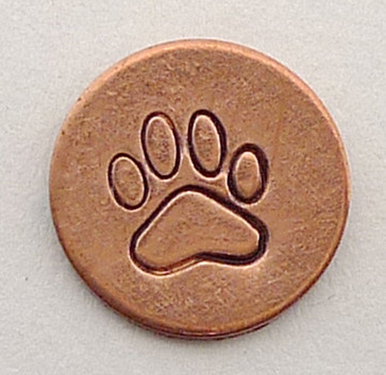 Metal Steel Stamps PAW PRINT Design Stamp Jewelry Stamping Etsy