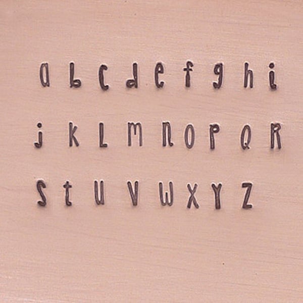 Hydrus 2.5mm Lowercase Alphabet Letter Set Jewelry Stamping The Urban Beader