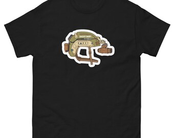 Military Helmet Graphic Tee – Tactical Night Vision, Soldier Gift