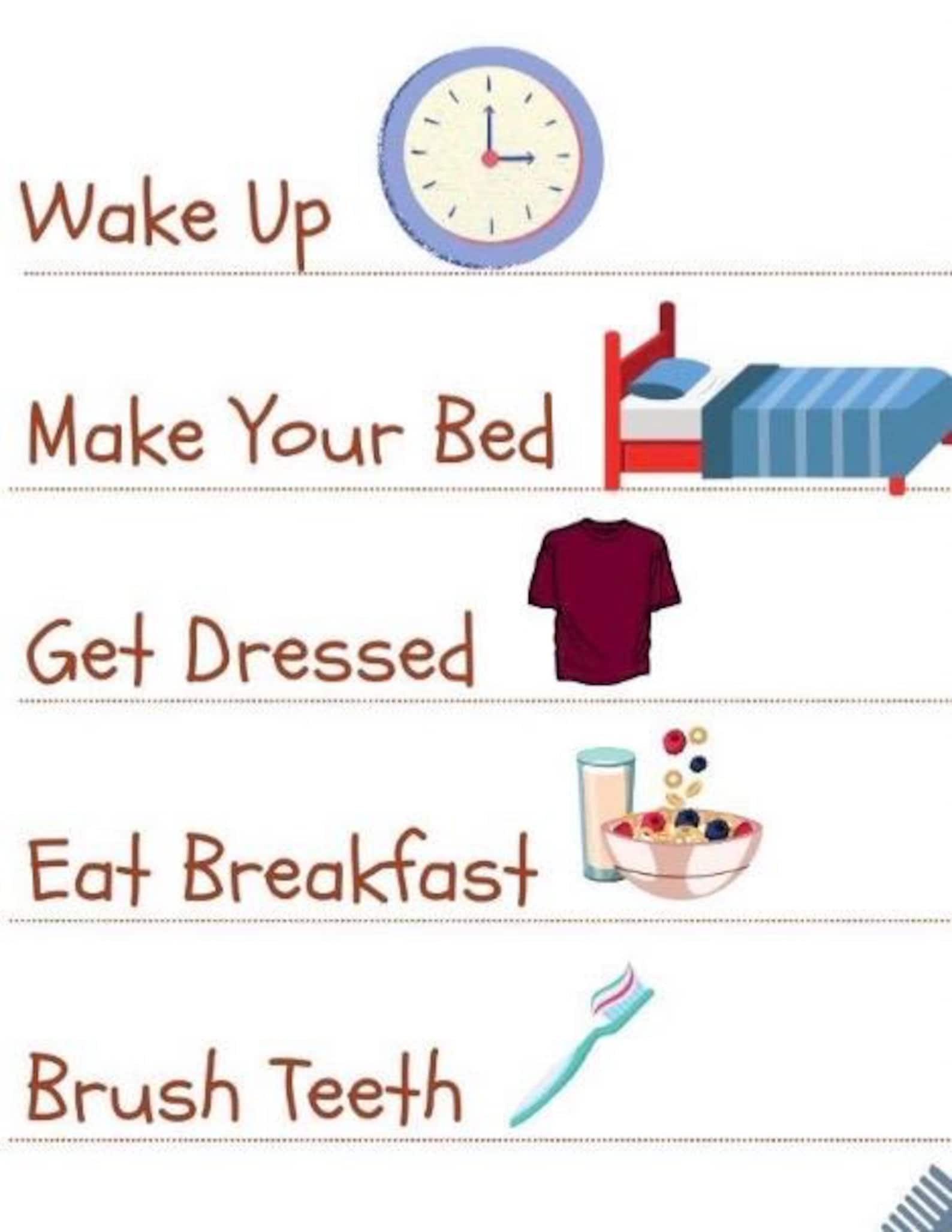 List Getting Ready Let’s Get Ready for School Checklist! - Etsy