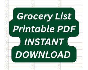 Lista de compras imprimible en PDF
