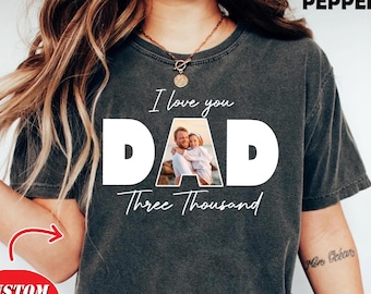 Personalized Photo Dad Shirt Personalized Dad Picture Shirt, Custom Dad Vintage Photo Shirt, Funny Dad Shirt, Fathers Day Gift, Gift for Dad