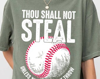 Divertente design PNG di baseball: Non rubare Sublimazione (download digitale)