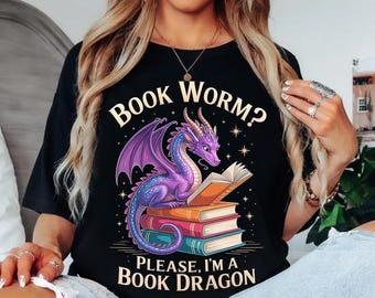 Dragão de Livro PNG - Clipart de Leitor de Fantasia Divertido (Download Digital)