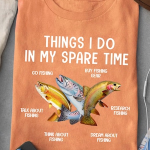 Fishing Spare Time PNG – Funny Fisherman Sublimation Design – Go Fishing Hobby Clipart for Outdoorsman Shirt, Fisher Dad Gift Graphic