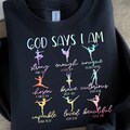 Christian God Says I Am Bible Verse Religious Ballet Dancer PNG - Christian Digital Art for Sublimation, T-Shirts, Gifts, and DIY Projects product logo