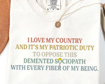 Patriotic Anti-Sociopath PNG: Political Protest Design (Digital Download)