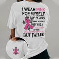 Breast Cancer Awareness Shirt Design: Pink Ribbon Cross (Digital File) product logo