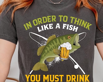 Drink Like a Fish PNG: Funny Fishing Clipart (Digital Download)