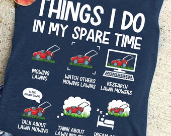 Funny Lawn Mowing Lover PNG: Yard Work Clipart (Digital Download)