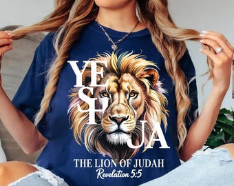 Yeshua Löwe von Jehuda PNG, christliches Sublimationsdesign (digitaler Download)