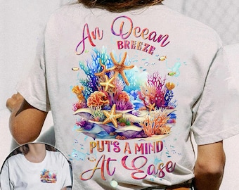 Coral Reef PNG: Ocean Breeze Sublimation Design (Digital Download)