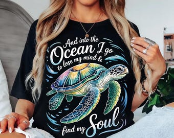 Sea Turtle Ocean Quote PNG | Coastal Beach Digital Download