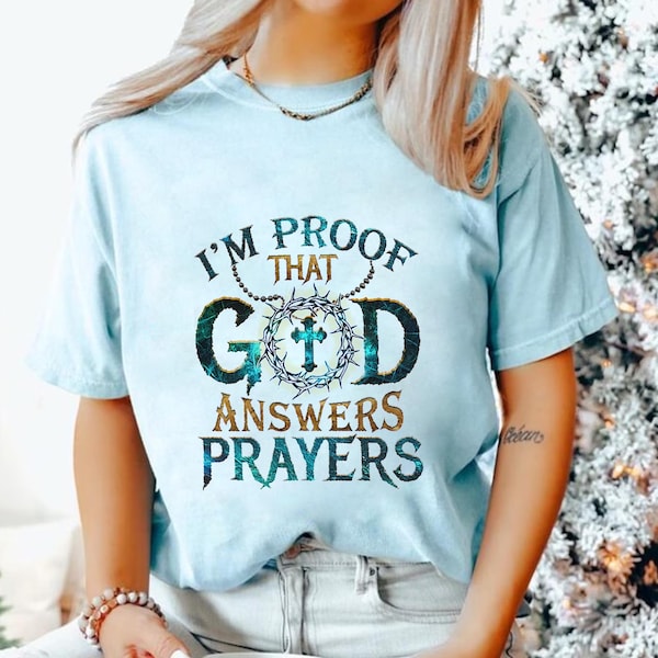 I'm Proof That God Answers Prayers PNG - Faith and Inspiration Digital Design