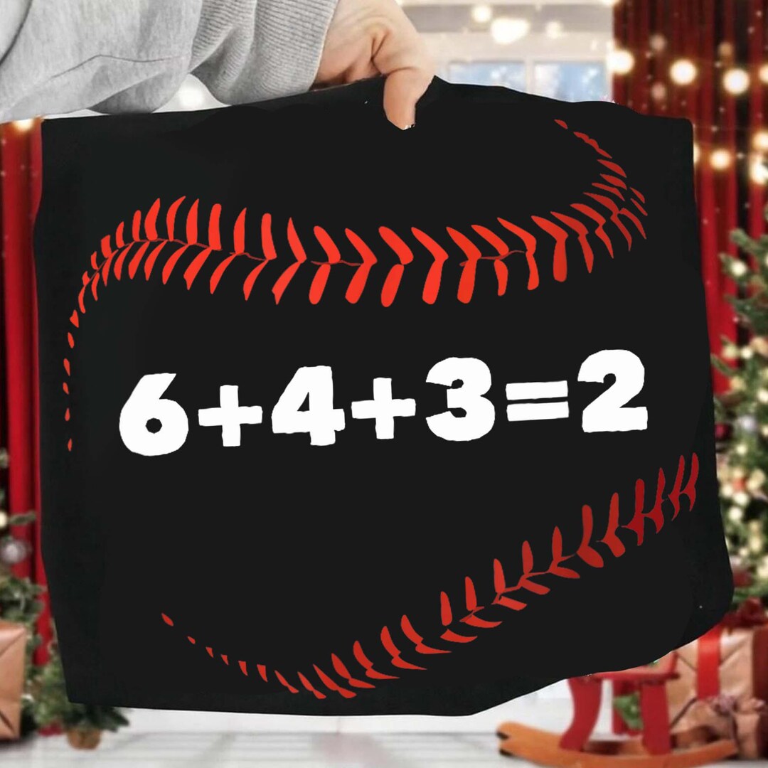 Baseball Math PNG, 6+4+3=2 Baseball Equation PNG, Funny Baseball Mom ...