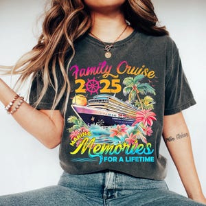 Family Cruise 2025 PNG | Making Memories for a Lifetime | Tropical Cruise Shirt Design | Sublimation Digital Download for Vacation Shirts