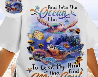 Sea Turtle Ocean Quote PNG: Beach Sublimation Design (Digital Download)