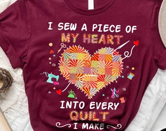 Quilting PNG Design: Sew a Piece of My Heart (Digital Download)