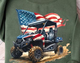 Amerikaanse vlag UTV PNG: patriottische terreinwagenkunst (digitale download)