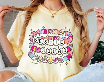 Bestie Squad PNG: Kawaii Friendship Shirt Design (Digital Download)