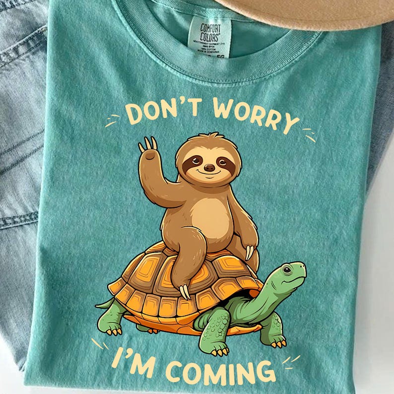 Sloth Riding A Turtle Background Funny Sloth Riding Turtle PNG: Lazy Day Clipart (digital Download) - Etsy
