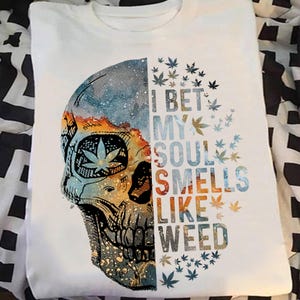 Trippy Skull Cannabis Leaf PNG – 420 Sublimation (Digital Download)