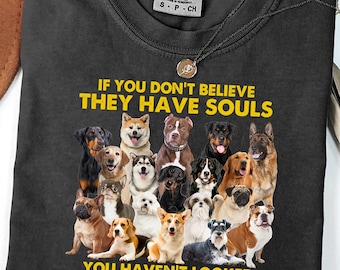 Dog Souls PNG: Emotional Sublimation Design (Digital Download)